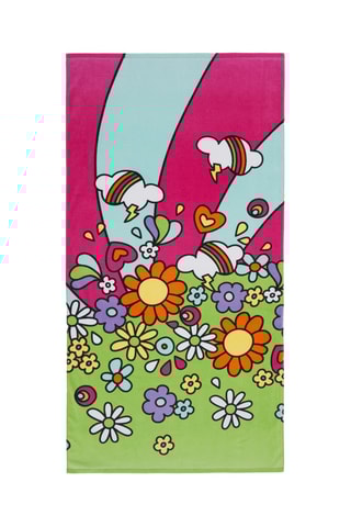 Serviette - Fuchsia et vert