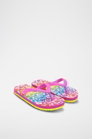 Mules - Rose et jaune