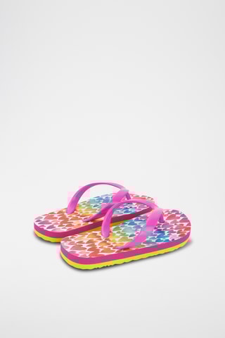 Mules - Rose et jaune