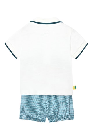 Polo et short - Blanc et bleu