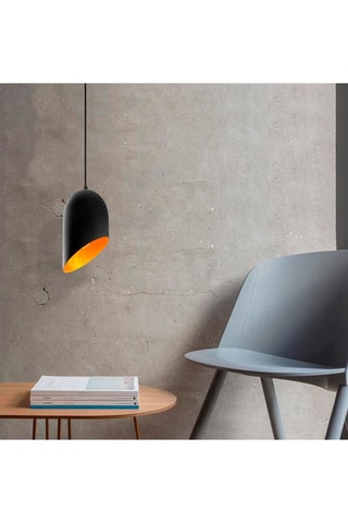 Lámpara de techo Kesik - Negro - 100 W