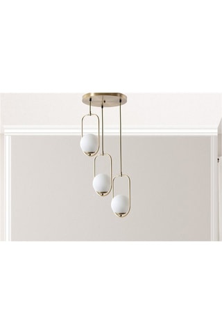 Lámpara de techo Ahu - Blanco - 3 x 60 W