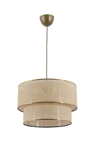 Lámpara de techo - Beige y dorado - 60 W