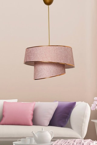 Lámpara de techo Barette - Rosa y dorado