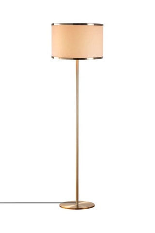 Lampadaire Way - Doré et écru - 40 W