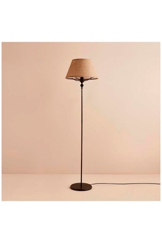 Lámpara de pie - Beige y negro - 60 W