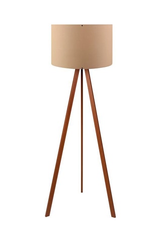 Lampadaire - Beige et marron - 60 W - 140 cm