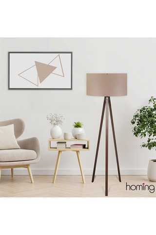 Lampadaire - Taupe clair - 60 W