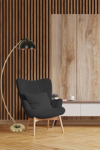 Lampadaire Hilal Eskitme - Doré et noir - 40 W