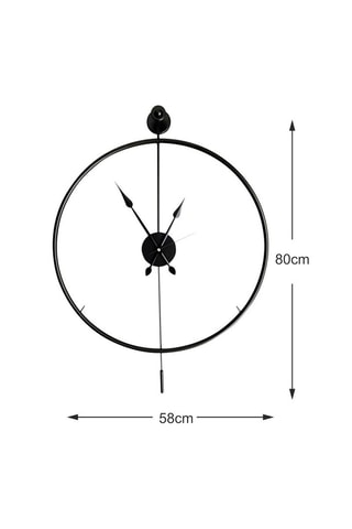 Reloj - 58 cm - Negro