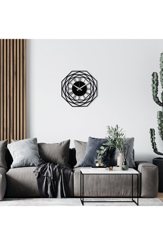 Reloj mural - 48 x 48 cm - Negro