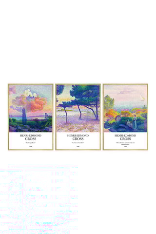 3 cuadros Henri-Edmond Cross - 50 x 70 cm