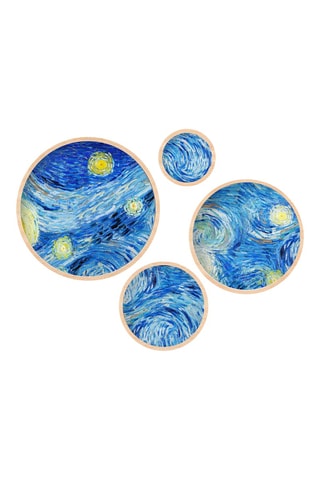 4 cuadros Vincent Van Gogh - 45 x 45 cm / 36 x 36 cm / 27 x 27 cm / 18 x 18 cm