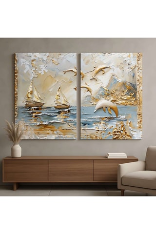 2 tableaux - 80 x 120 cm