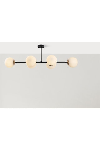 Lámpara de techo - Negro - 6 x 40 W