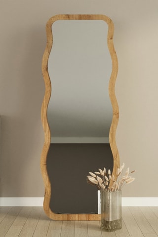 Miroir - 50 x 160 x 2,2 cm - Imitation bois
