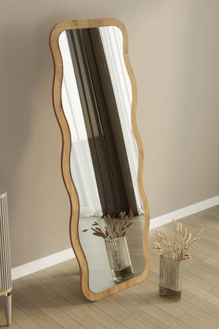 Miroir - 50 x 160 x 2,2 cm - Imitation bois