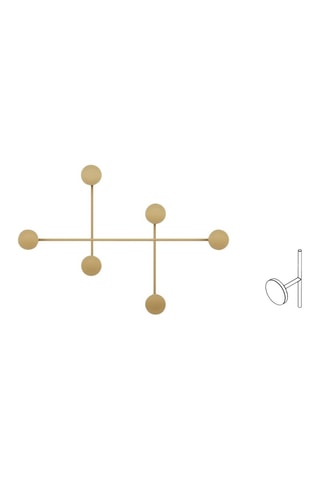 Porte manteau mural Dama-A Doré