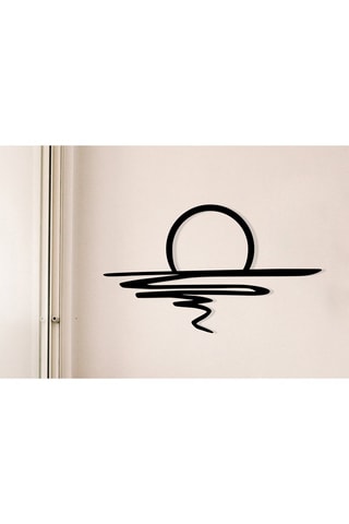 Adorno mural Sparkle - 70 x 41 cm - Negro