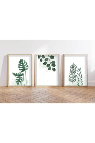 3 cuadros de madera maciza Huhu - 50 x 35 cm