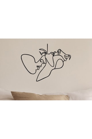 Adorno mural To Feel - 70 x 52 cm - Negro