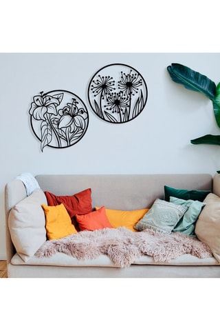 2 adornos murales Mucbir - Negro