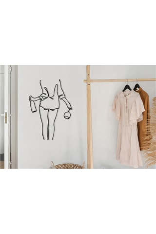 Adorno mural Wine Night - Negro