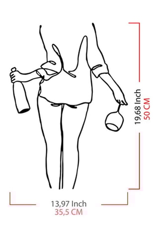 Adorno mural Wine Night - Negro