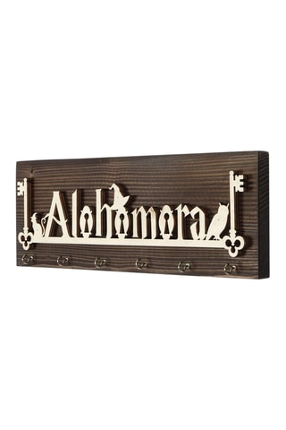 Porte-clés mural en bois - Naturel - 40 x 14 x 3 cm