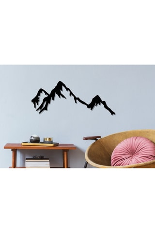 Adorno mural Mountain - Negro