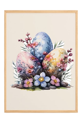 Cuadro de madera maciza - 33 x 48 cm