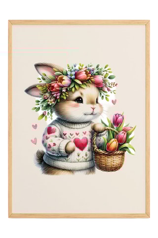 Cuadro de madera maciza - 33 x 48 cm