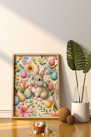 Cuadro de madera maciza - 33 x 48 cm