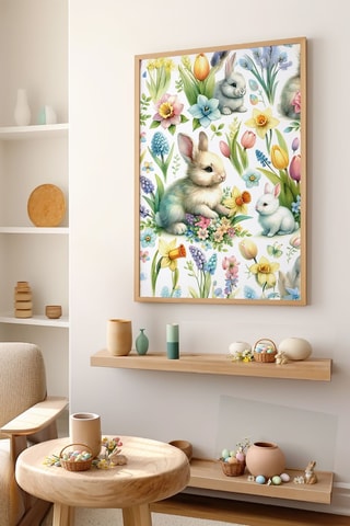 Cuadro de madera maciza - 33 x 48 cm