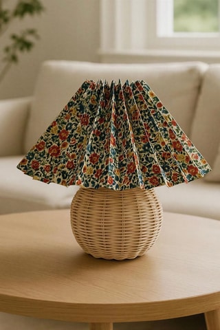 Lámpara de sobremesa de madera - Beige - 40 W