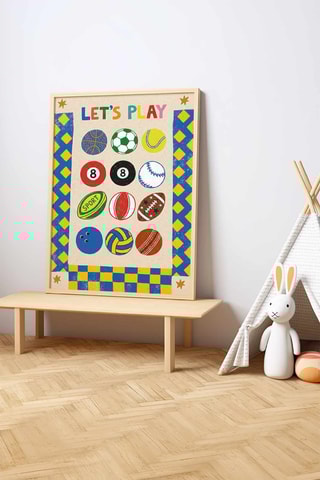 Cuadro de madera maciza - 33 x 48 cm