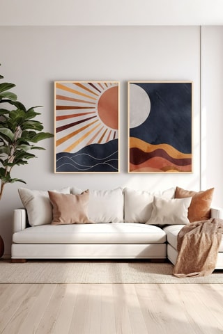 Diptyque en bois - 33 x 48 cm