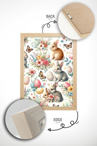 Cuadro de madera maciza - 50 x 70 cm