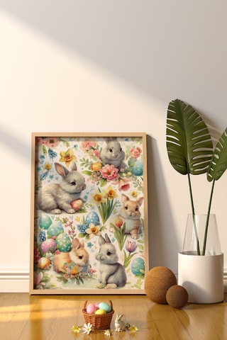 Cuadro de madera maciza - 50 x 70 cm