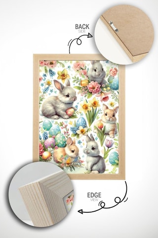 Cuadro de madera maciza - 50 x 70 cm