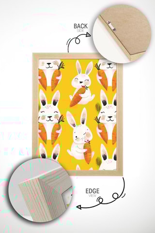 Cuadro de madera maciza - 50 x 70 cm