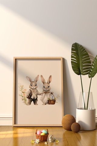 Cuadro de madera maciza - 50 x 70 cm