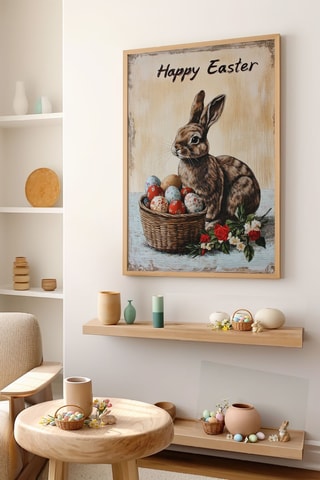 Cuadro de madera maciza - 50 x 70 cm