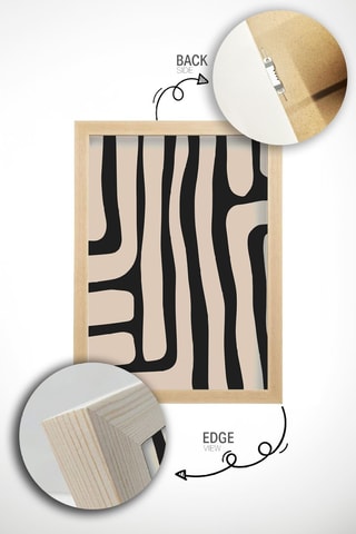 Tríptico de madera maciza - 50 x 70 cm 