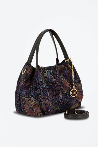 Sac à main en cuir Gonfalone - Noir