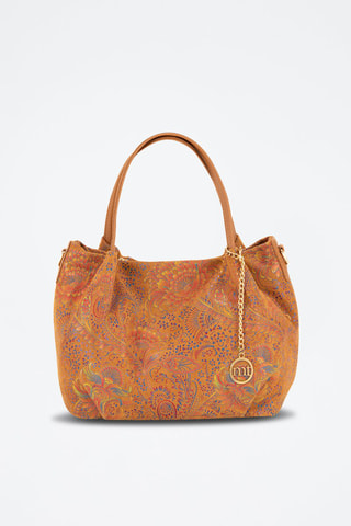 Sac à main en cuir Gonfalone - Marron