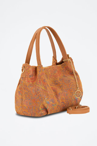 Sac à main en cuir Gonfalone - Marron