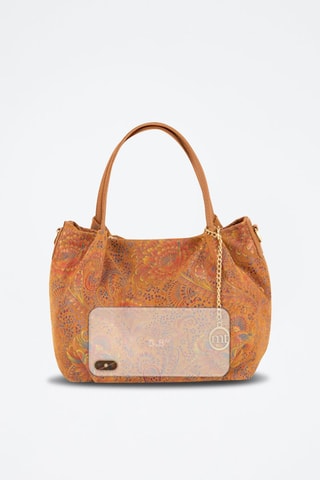 Sac à main en cuir Gonfalone - Marron