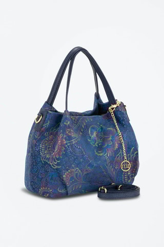 Sac à main en cuir Gonfalone - Bleu