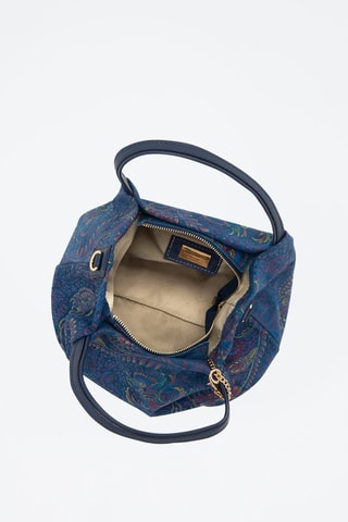 Sac à main en cuir Gonfalone - Bleu
